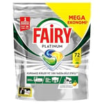 Fairy Platinum Bulaşık Makinesi Deterjanı Kapsülü/Tableti 72 Yıkama Limon Kokulu