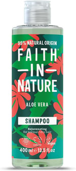 FAITH IN NATURE %99 Doğal Yenileyici Şampuan Normal & Kuruya Dönük Saçlar İçin (Aloe Vera, 400 ml)