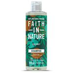 FAITH IN NATURE Coconut / %99 Doğal İçerikli Şampuan-Nemlendirici Hindistan Cevizi Normal&Kuruya Dönük Saçlar İçin - Seçenekler: 400 ml, 400 ml (2 paketi)