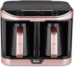 Fakir Kaave Dual Pro Türk Kahvesi Makinesi, 1470 W, 8 Fincan Kapasite, 2.3 L Hazne, 30.5 x 26 x 24.5 cm, Rouge