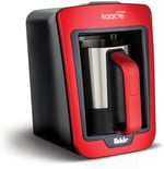Fakir Kaave Steel Türk Kahvesi Makinesi, 735 W, 4 Fincan Kapasite, 280 ml Hazne, Paslanmaz Çelik, 21 x 14.5 x 22.5 cm, Rouge