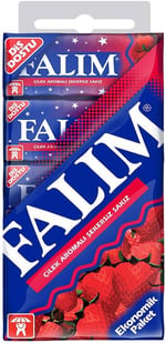 Falım 5'li Çilek Aromalı Şekersiz Sakız 35 gr 20 Adet