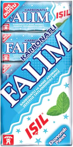 Falım 5'li Işıl Karbonat ve Nane Aromalı Şekersiz Sakız 40 gr