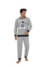 Falkom 5011 İnterlok Kalın Kışlık Baskılı Erkek Ev Pijama Takımı