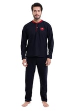 Falkon 7204 Polar Kışlık Erkek Ev Pijama Takımı Uyku Takımı