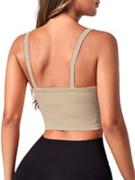 Fancy&Dancy Kadın Kaşkorse Şık Büstiyer - Ribana Kumaş Askılı Crop Üst – 60600