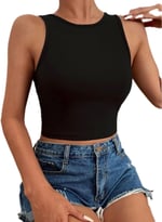 Fancy&Dancy Kadın Kaşkorse Şık Büstiyer - Ribana Kumaş Crop Üst 60500