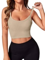 Fancy&Dancy Kadın Kaşkorse Şık Büstiyer - Ribana Kumaş Askılı Crop Üst – 60600