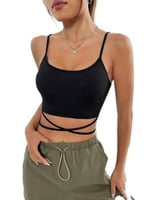 Fancy&Dancy Kadın Siyah Kaşkorse Kumaş Çapraz Bağlamalı Büstiyer 60800