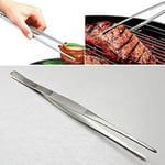 FANSH 304 Paslanmaz Çelik Mangal Cımbızı, Profesyonel Mutfak ve Uzun Saplı Gıda Cımbızı, Çok Fonksiyonlu, 30 cm