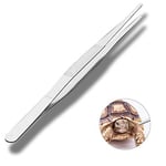 FANSH 304 Paslanmaz Çelik Mangal Cımbızı, Profesyonel Mutfak ve Uzun Saplı Gıda Cımbızı, Çok Fonksiyonlu, 30 cm