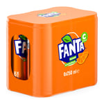 Fanta Portakal Aromalı Kutu 6x250 ml