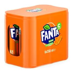 Fanta Portakal Aromalı Kutu 6x250 ml