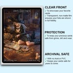 Fantasy North - Phorgoros - Plütonyum Ejderhası - 100 Pürüzsüz Mat TCG Kart Kılıfı (FN83S) - Magic MTG Commander ve Diğer Kart Oyunları için Mükemmel