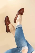 FAST STEP Hakiki Deri Kadın Casual Ayakkabı 864ZA101