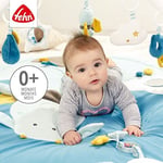 Fehn 3 boyutlu aktivite battaniyesi ve oyun matı, 5 çıkarılabilir oyuncaklı, 0+ yaş, Mavi Kale
