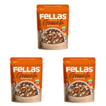 Fellas Protein Granola Karışık Kuruyemiş ve Kakao 270 gr 3lü paket