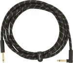 Fender Deluxe Series Instrument Cable Black Tweed Açılı - 3 metre Enstrüman Kablosu