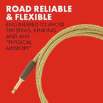 Fender Deluxe Series Instrument Cable Black Tweed Açılı - 3 metre Enstrüman Kablosu