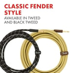 Fender Deluxe Serisi Gitar Enstrüman Kablosu, 3 m, Düz/Düz, Tüvit
