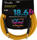 Fender® »GLOW IN THE DARK - CABLE« Instrumenten-Kabel - 5.5m - Farbe: Orange