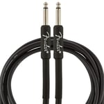 Fender Professional Series Gitar Enstrüman Kablosu, 4,5 m, Düz/Düz, Siyah