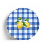Fern&Co Lemon Twist Collection Büyük Tabak 4 Lü Set