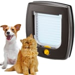 Ferplast Swıng 3 Kedi-Köpek Kapısı,Kahve,14,8X14,5, Standard, Kahverengi - Seçenekler: Microchip, Standard, 1 Adet, S (21,5 x 5 x h. 24 cm.)...