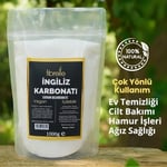 Fibrelle İngiliz Karbonatı/Katkısız/Doğal/Vegan/İçilebilir - 1Kg(1000G)