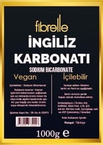 Fibrelle İngiliz Karbonatı/Katkısız/Doğal/Vegan/İçilebilir - 1Kg(1000G)