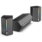 FIFINE AmpliGame A22 RGB Gaming Hoparlör - Subwoofer'lı PC Ses Sistemi - 3.5mm AUX Girişli - Masaüstü ve TV Uyumlu