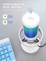 Fifine Ampligame A8 Beyaz USB Mikrofon Oyuncu Bilgisayar Mikrofonu White
