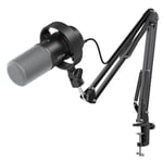 FIFINE Boom Kol Paketi ile Dinamik Mikrofon, XLR/USB Podcast Kayıt Mikrofon Seti, Sessiz Düğmeli, Kulaklık İzleme-K688CT