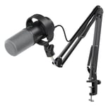 FIFINE Boom Kol Paketi ile Dinamik Mikrofon, XLR/USB Podcast Kayıt Mikrofon Seti, Sessiz Düğmeli, Kulaklık İzleme-K688CT