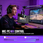 FIFINE Oyun Mikrofonu Seti, XLR/USB Dinamik PC Mikrofonu Podcast Kayıt için Bom Kollu RGB Akış Mikrofon Seti, Dokun-Sessiz, Mix Kontrolü, Kulaklık Jakı-AmpliGame AM8PROT