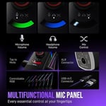 FIFINE Oyun Mikrofonu Seti, XLR/USB Dinamik PC Mikrofonu Podcast Kayıt için Bom Kollu RGB Akış Mikrofon Seti, Dokun-Sessiz, Mix Kontrolü, Kulaklık Jakı-AmpliGame AM8PROT
