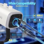 FIFINE Podcast Stüdyosu Akışı için USB XLR Mikrofon, Dinamik Mikrofon Oyun Bilgisayarı, PS4/5 Mac Mixer Ses Kartları için Sessiz Düğmeli - Seçenekler: Kol mikrofonu, Mikrofon, kollu mikrofon