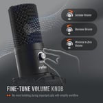FIFINE Stüdyo Kondansatör USB Mikrofon Bilgisayar PC Mikrofon Kiti Ayarlanabilir Makas Kol Standı Şok Montaj Enstrümanlar Ses Kaydı Podcasting YouTube Karaoke Oyun Akışı - T669