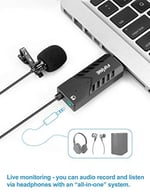 FIFINE TECHNOLOGY USB Yaka Mikrofon, Klipsli Kardiyot Kondansatörlü Bilgisayar Mikrofonu Tak ve Çalıştır USB Mikrofon, PC ve Mac-K053 için Ses Kartı