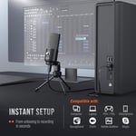FIFINE USB Mikrofon, Dizüstü Bilgisayar için Metal Kondenser Kayıt Mikrofonu MAC veya Windows Kardioid Stüdyo Kayıt Vokalleri, Seslendirmeler, Yayın Akışı ve YouTube Videoları-K669B