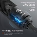FIFINE USB Mikrofon, Dizüstü Bilgisayar için Metal Kondenser Kayıt Mikrofonu MAC veya Windows Kardioid Stüdyo Kayıt Vokalleri, Seslendirmeler, Yayın Akışı ve YouTube Videoları-K669B