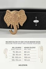 Fil Gold Tokalı Kadın Kemer 3 cm