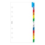 Filofax 131608 A-Z – separatör, 2 harfler Pro Tab, renkli