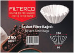 Filterco 250/90 Basket Filtre Kahve Kağıdı 250 Adet