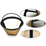 Filtre Kahve Makineleri için Yıkanabilir ve Tekrar Kullanılabilir Gold Filtre, Arçelik, Arzum, Vestel, Delonghi, Philips, Sinbo, Kiwi ile Uyumlu