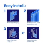 Filtrete 12x24x1 Hava Filtresi MPR 1000 MERV 11, Alerjen Savunması, 6'lı Paket (tam boyutlar 11.69x23.69x0.81)