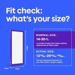 Filtrete 14x30x1, AC Fırın Hava Filtresi, MPR 1500, Healthy Living Ultra Alerjen, 2'li Paket (Tam Ölçüler 13,81 x 29,81 x 0,78)