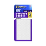 Filtrete 14x30x1, AC Fırın Hava Filtresi, MPR 1500, Healthy Living Ultra Alerjen, 2'li Paket (Tam Ölçüler 13,81 x 29,81 x 0,78)