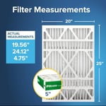Filtrete 20x25x5 Hava Filtresi MPR 700 MERV 8, Toz, Polen ve Evcil Hayvan Kepçesi, 2'li Paket, Lennox ve Honeywell Cihazlarına Uyar (tam boyutlar 19,56 x 24,13 x 4,75) - Seçenekler: 16x25x4, 20x25x5