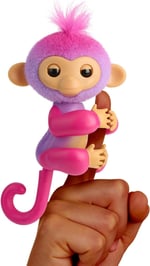 Fingerlings İnteraktif Bebek Maymun Dokunmaya Tepki Veriyor - 70+ Ses ve Tepki - Charli (Mor)